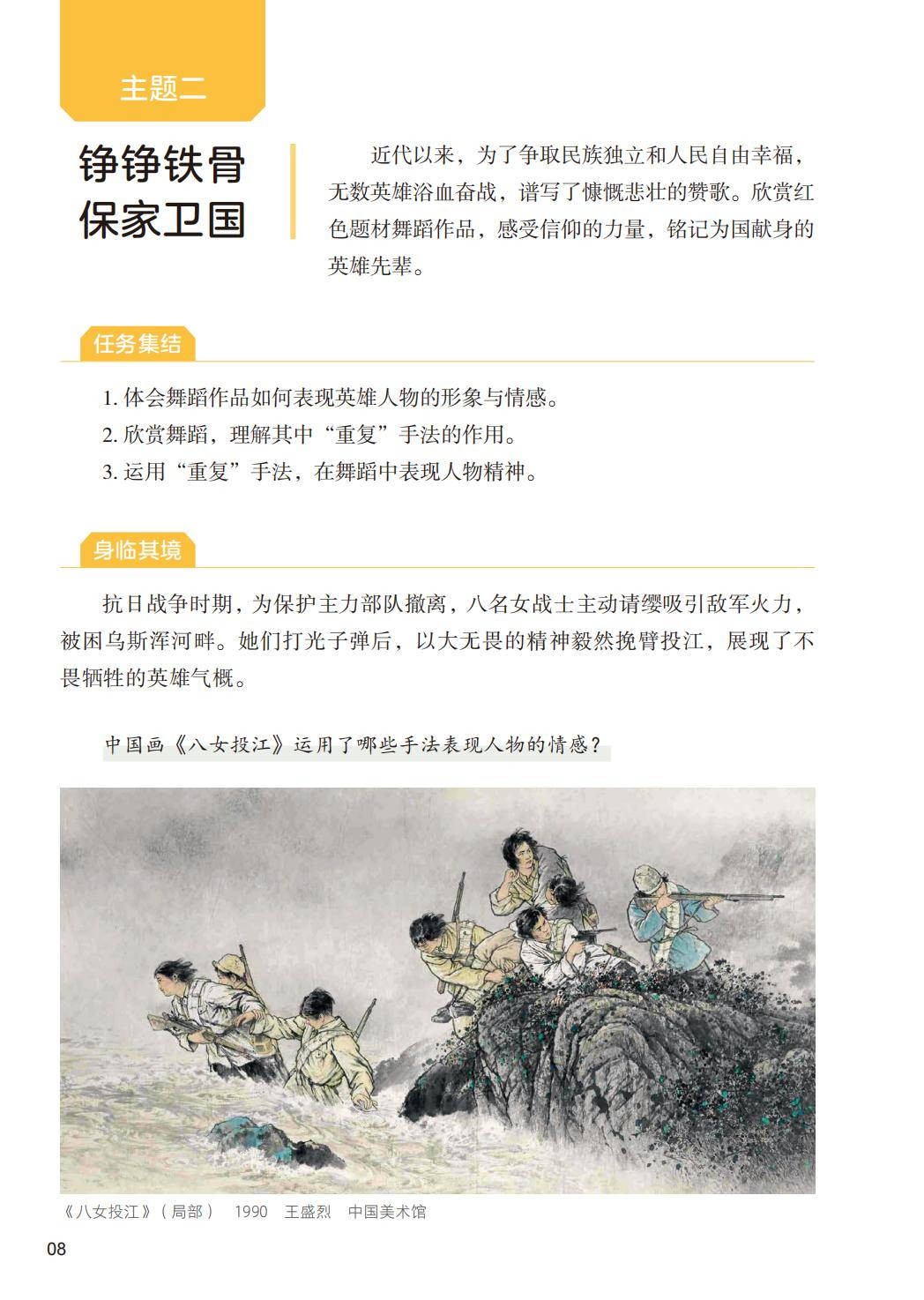 2026人美版八年級舞蹈(下冊)電子課本(PDF版新教材)