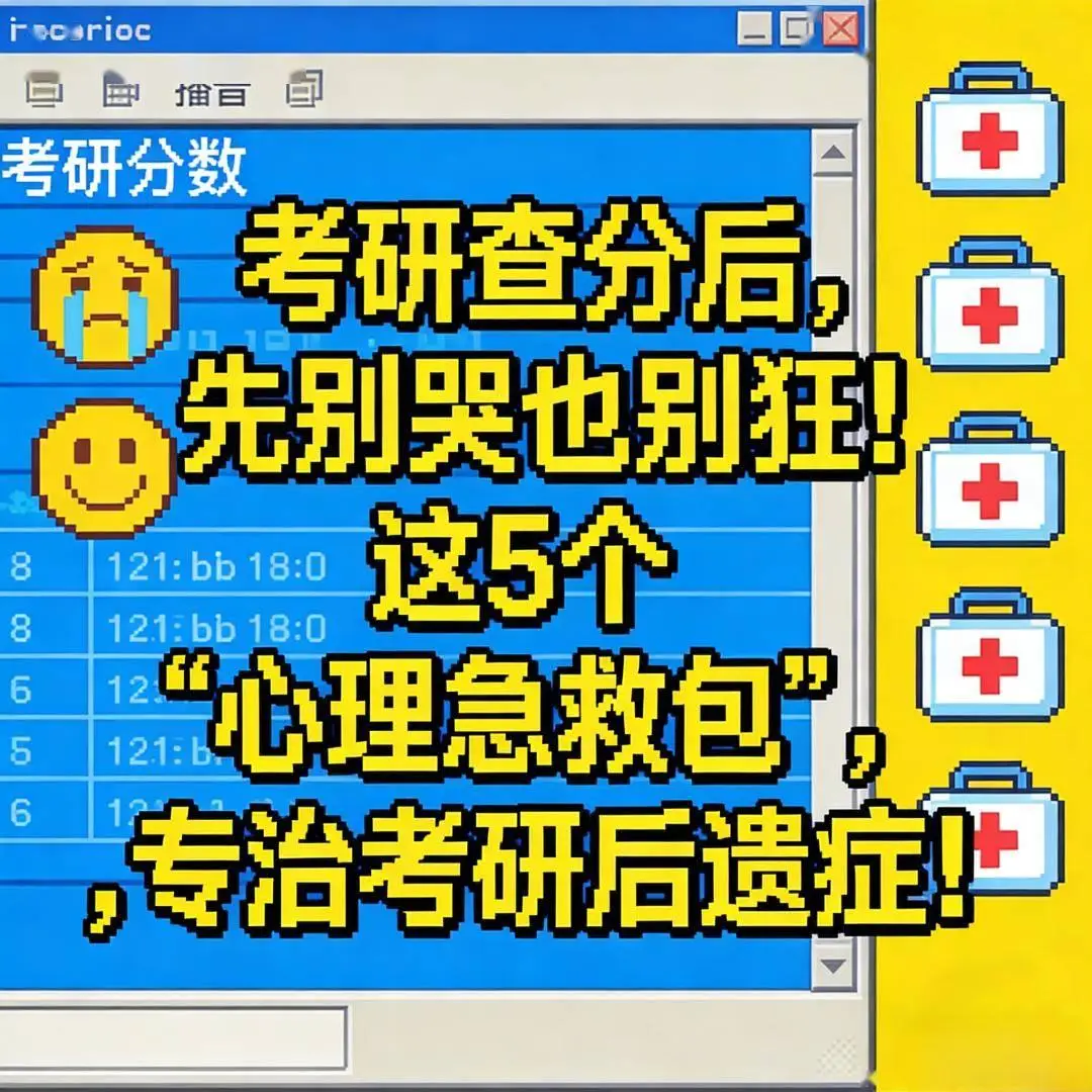 考研查分後，先別哭也別狂！這5個“心理急救包”，專治考研後遺症！｜破曉播客