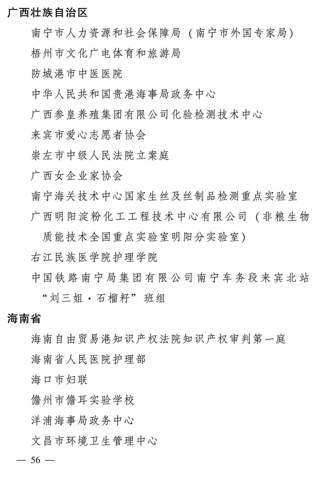 598名女性獲全國三八紅旗手稱號，全名單如下