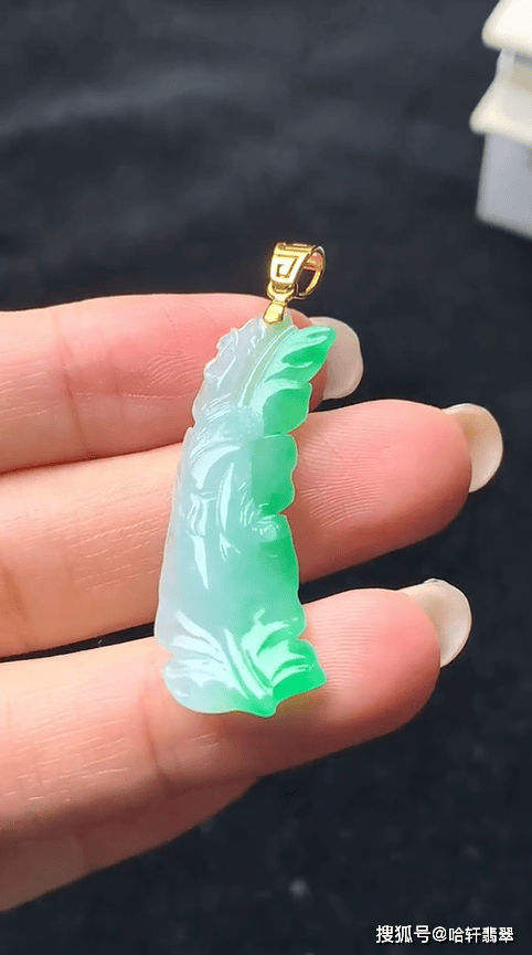 大餅原創翡翠欣賞：書法氣韻，懷素書蕉