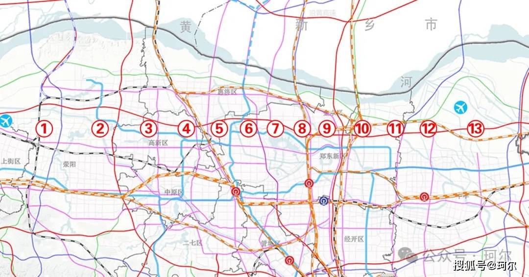 速看，鄭州全域26條快速路網布局走向解析！