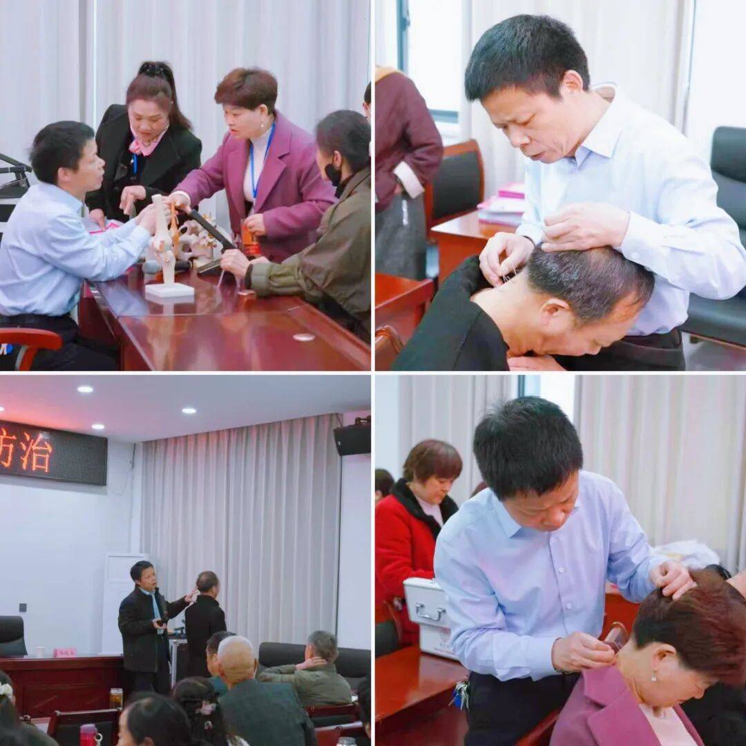 南陽市中醫院專家馮廷立走進新野老年大學講中老年頸椎肩膝“防與治”