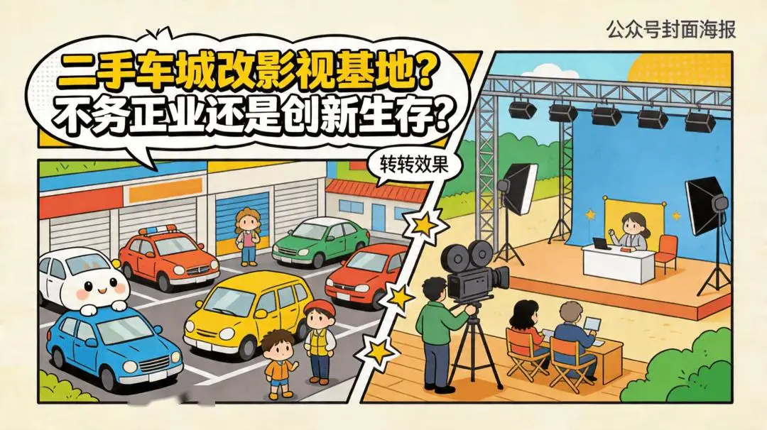二手車城改影視基地？不務正業還是創新生存？