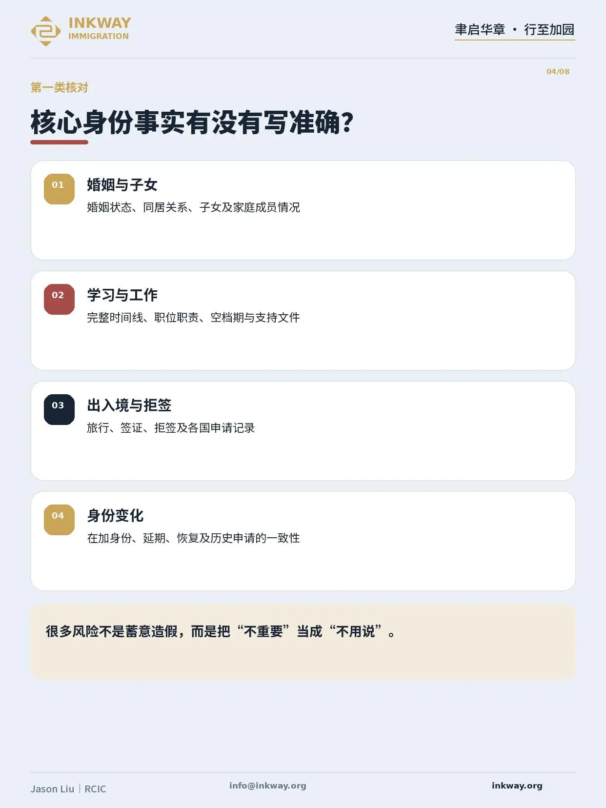 找了移民顧問，就可以不看自己的申請了嗎？
