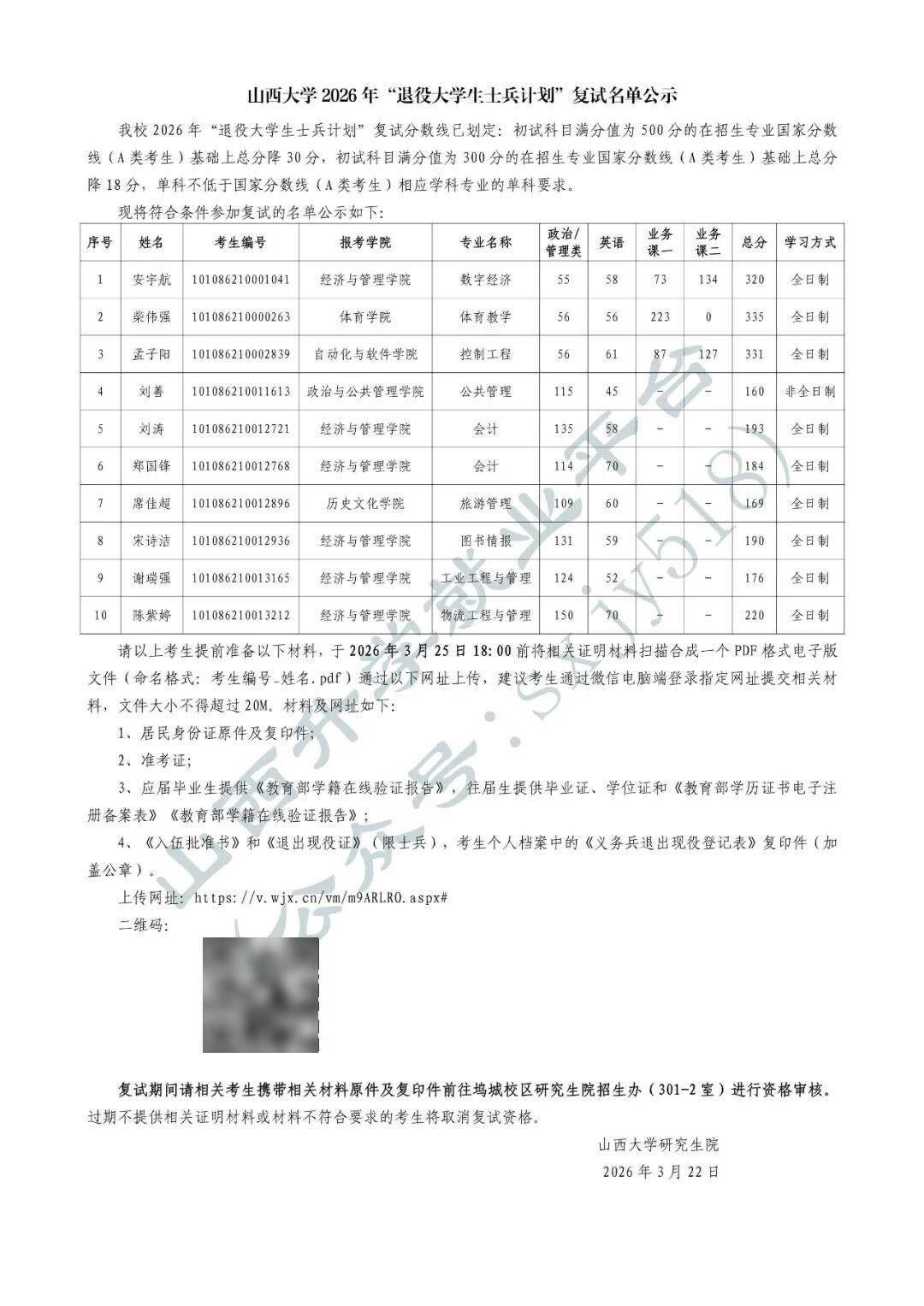 27考研收藏：山西大學2026年考研報錄資料（五）