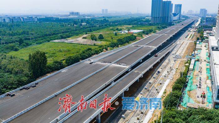 40公里東西向快速大通道成形！濟南工業北路東延提速建設