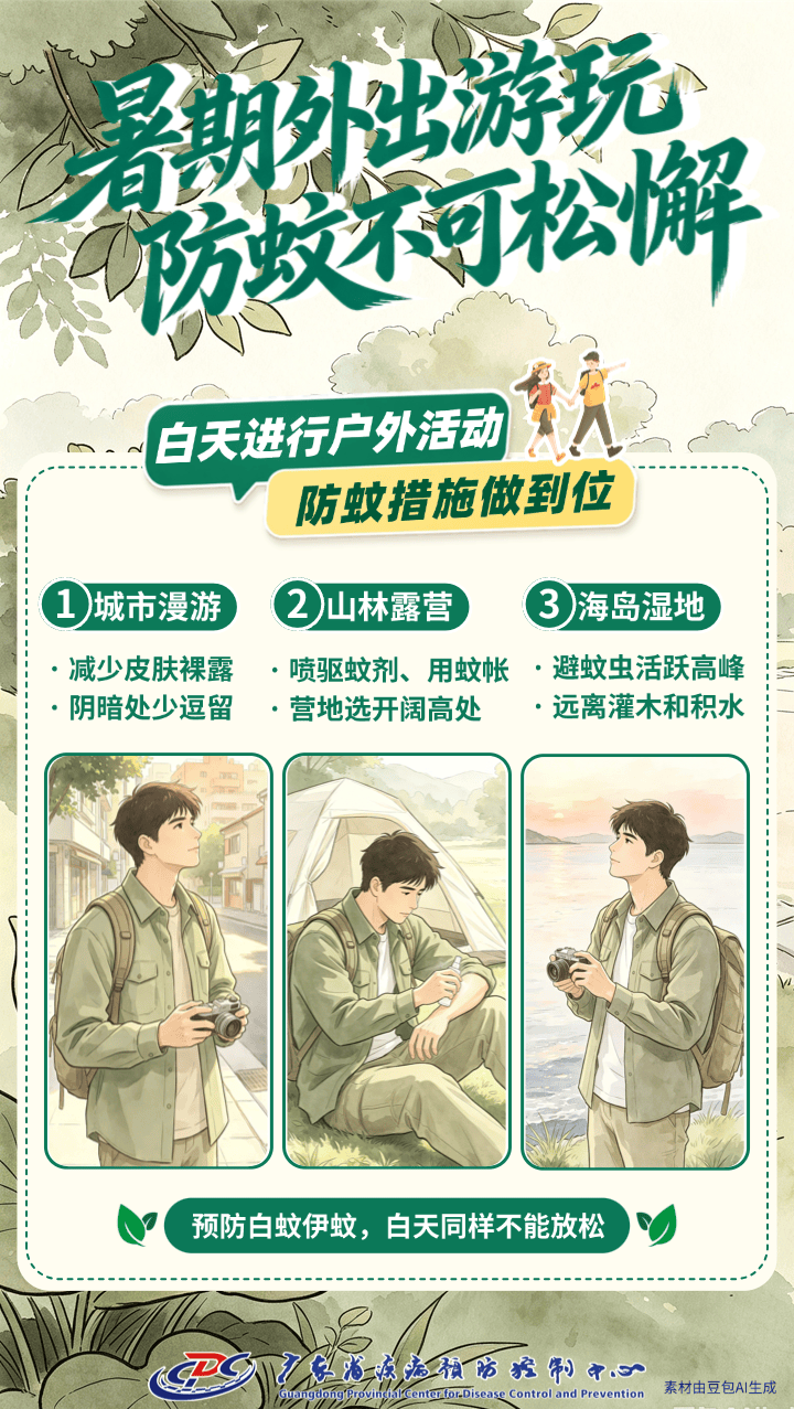 暑期出遊，防蚊這件事千萬別忘！這7張圖速度收藏！