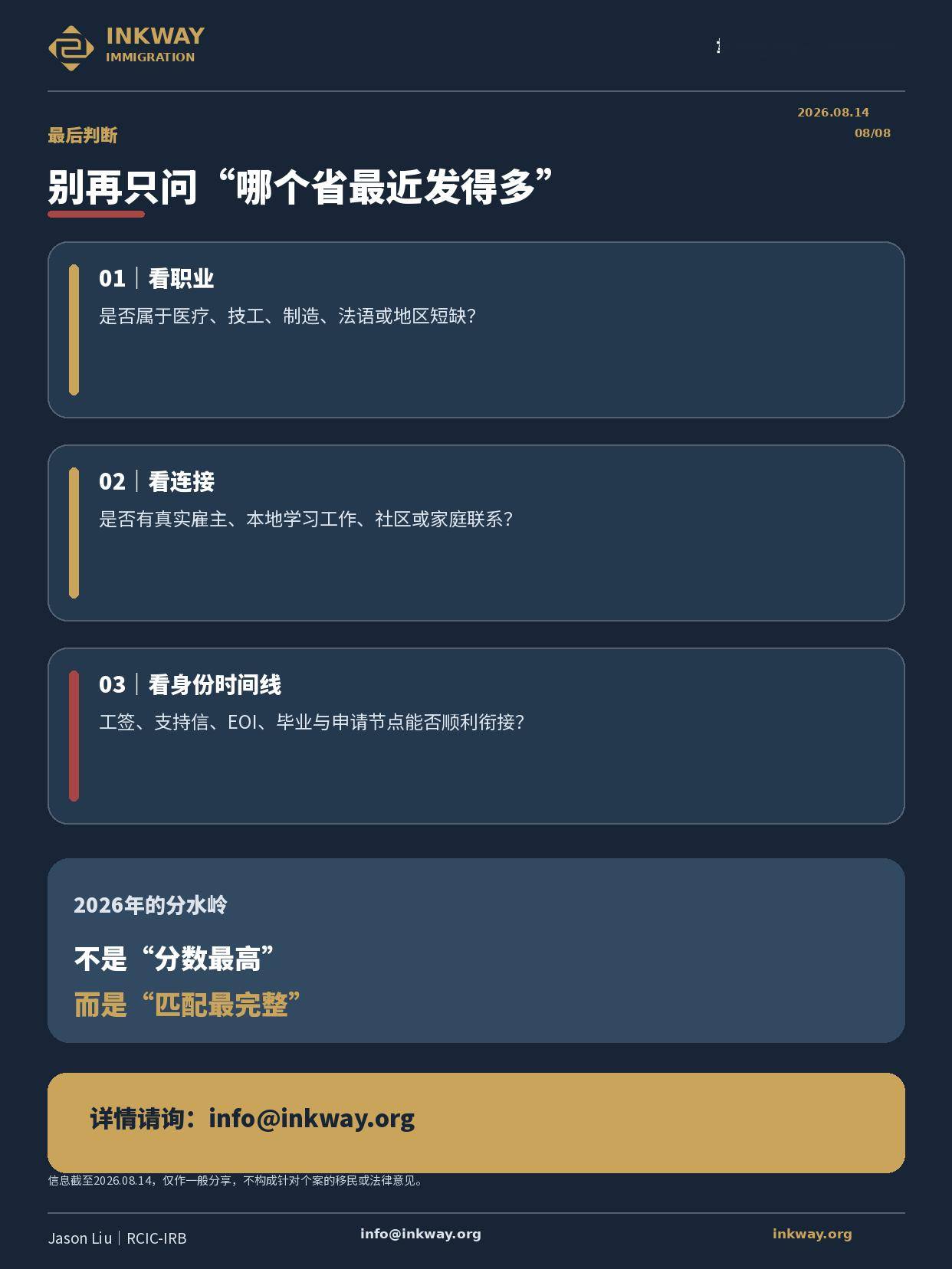 加拿大移民換擋進行時