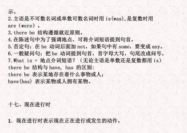 【收藏】小學英語1-6年級重點語法知識點彙總（可列印）