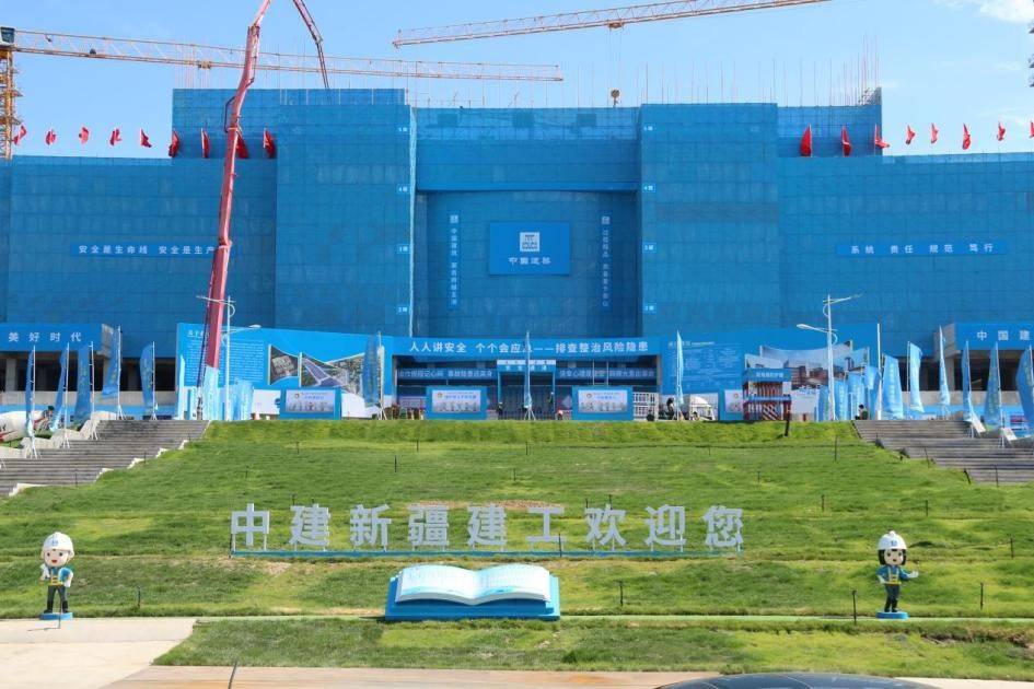 天山腳下起“玉琮”，三建烏職大圖書館專案裝修啟幕