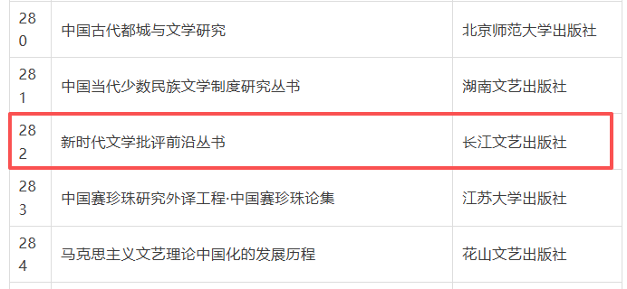 長江文藝出版社2種圖書入選2026年度國家出版基金資助專案