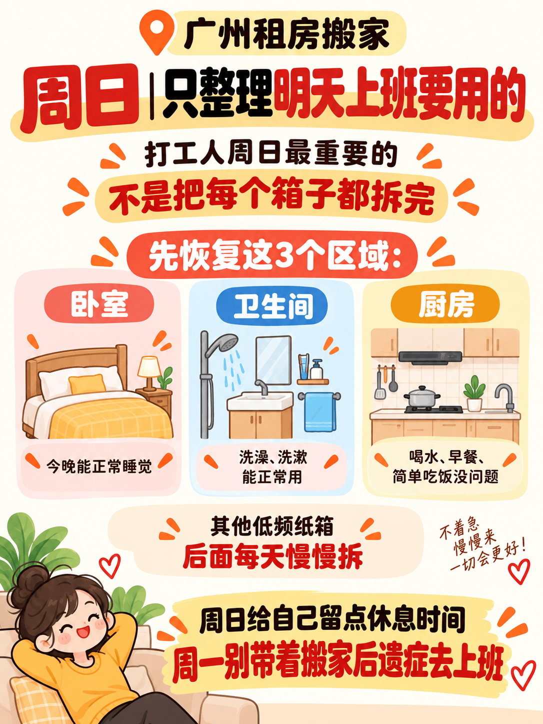 廣州租房搬家｜打工人週末搬家時間表，告別搬家後遺症